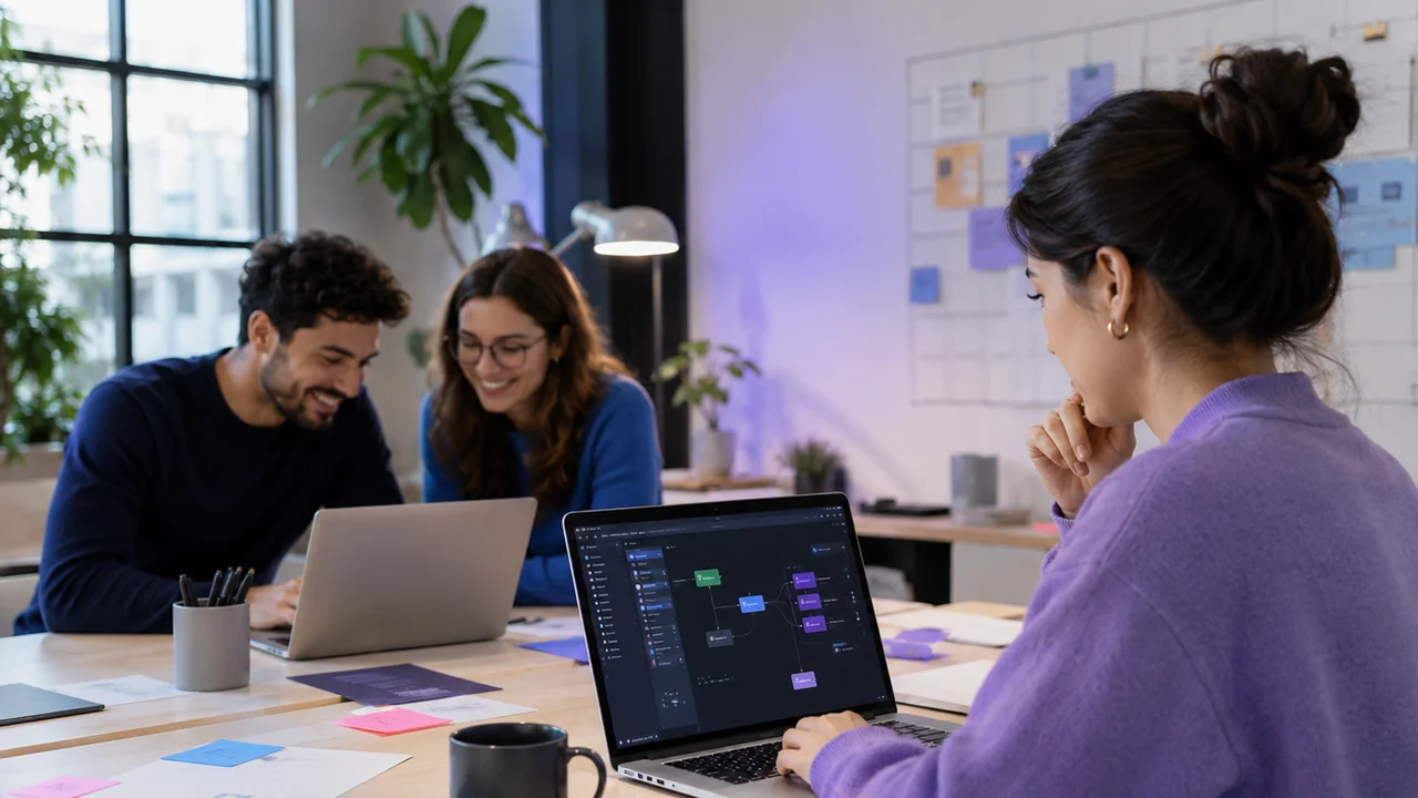 A diverse team collaborating on practical AI products and beginner-friendly guidance