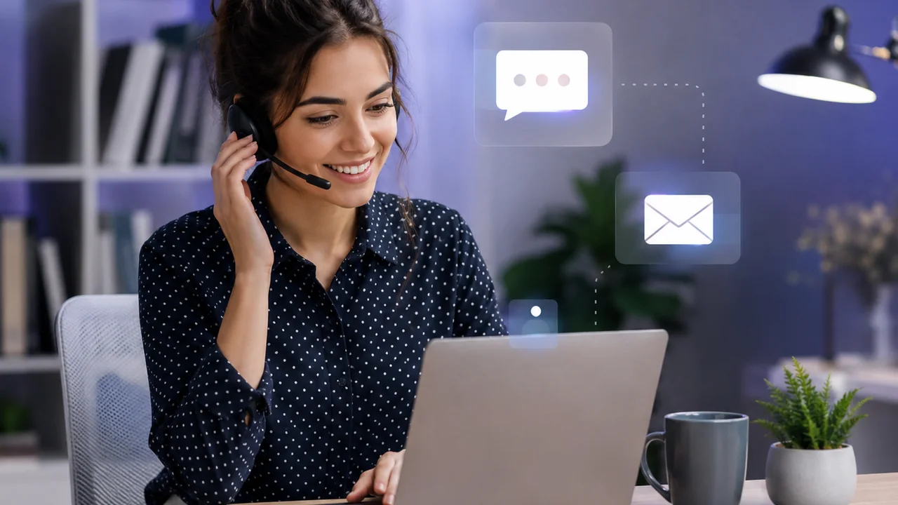 A support professional responding to questions and product feedback