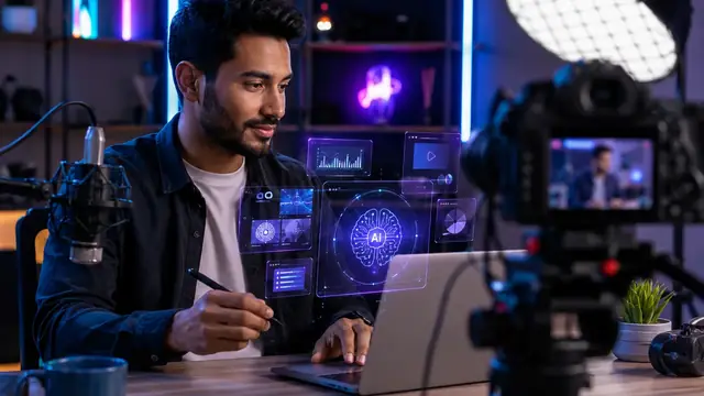 Learn how AI tools can support ideas, scripts, visuals, posts, newsletters, and repeatable content workflows.